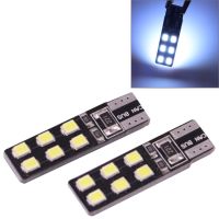 IFixedShop 2ชิ้น T10 2.5W 90LM แสงสีขาว12 LED 2835 SMD CANBUS ไฟสัญญาณรถยนต์