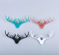 Deer Wall Decoration Suction Cup Jewelry Holder Key Holder Retro Antler Frame Punch-free Shelf Antler Rack