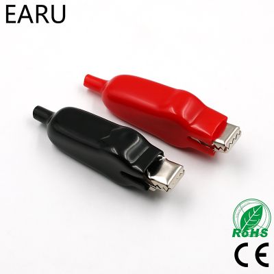 【CC】✙✾  2PCS Sheathed Alligator Electrical Test Leads Double-Ended Roach Wire Plug