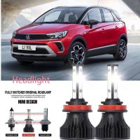 ไฟหน้ารถยนต์ LED LAI 40w 6000k สีขาว สําหรับ Vauxhall CROSSLAND X (P17) 2017.03 -2023 2PCS