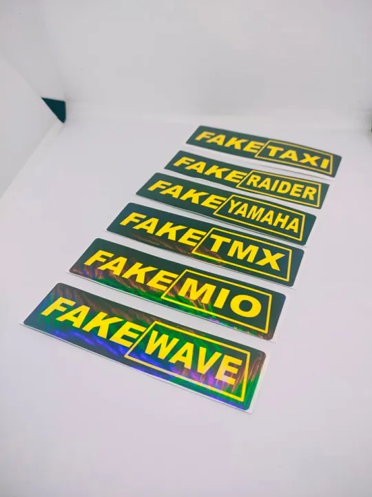 fake taxi hologram sticker mio/yamaha/tmx/raider/wave [sold per 1pcs ...