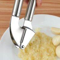 （HOT NEW）เครื่องกดสแตนเลสกระเทียม CrusherCooking เครื่องบดเจ้าชู้ HandheldMincer Tools