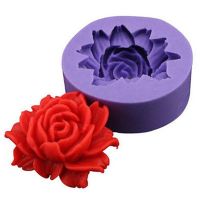 3D Rose Flower Silicone Mold Fondant Cake Decorating Chocolate Cookie Soap Polymer Clay Resin Kitchen Wedding Baking Molds Tools Bread Cake  Cookie Ac