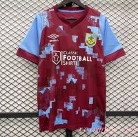 เสื้อเชิ้ตสำหรับผู้ชายเสื้อเชิ้ตเสื้อแข่งฟุตบอลไทย23/24 Jersey Bola Home Burnley