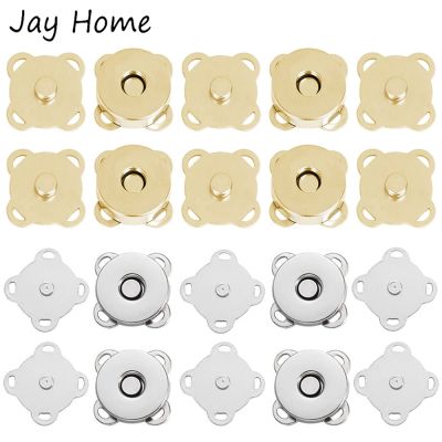 【CW】 10 Sets Magnetic Snaps Buttons Sew Clasps for Purses Handbag Closure Fastener Sewing