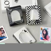 INS Cool Black White Photocard Holder 3 Inch Photo Collect Cards Postcards PP Pockets Idol Album Album Kpop Book 40 B9A5  Photo Albums