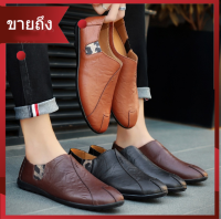 Formal Shoes รองเท้าหนังข้อสั้นชายสำหรับฤดูร้อนผู้ชายนักธุรกิจแบบทางการรองเท้าลำลองรองเท้าแตะหนังระบายอากาศสไตล์อังกฤษรองเท้าผู้ชายฤดูร้อนรองเท้า