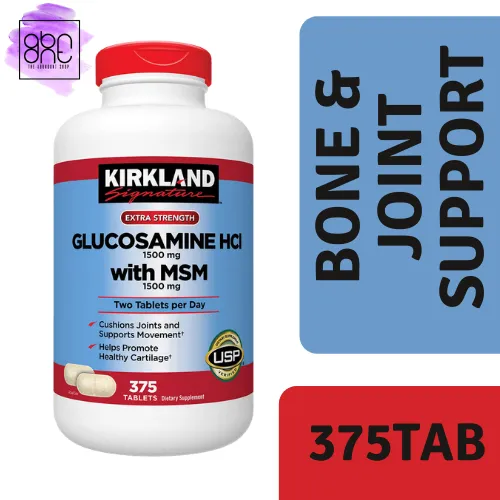 Kirkland Glucosamine HCI with MSM 1500mg 375 Tablets Lazada PH