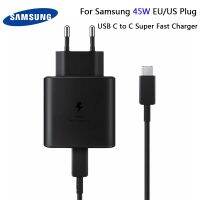 Original Fast Charger 45W EU Quick Adapter 5A PD Type C Cable For Samsung GALAXY Note 20 10 S20FE S10E S21Plus S22 Ultra Fold 3