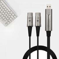 HiFing USB IN-OUT MIDI Cable One in One Out Interface 5 Pin Line Converter PC to Music Keyboard Adapter Cord