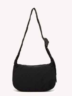 ✲❄♛ 2023 Spring/Summer New Arrival COS Mens Curved Tooling Shoulder Bag Black Messenger Dumpling Bag Large Capacity Bag Women
