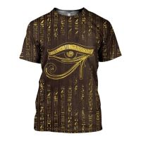 Fashion Ancient Egypt Goddess Pharaoh 3D Printing Unisex Fashion Hip Hop Street Short Sleeve T Shirts Men Women