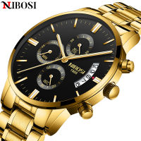 NIBOSI Relogio Masculino Luxury Men Watches Top Brand Mens Quartz Clock Waterproof Sports Chronograph Wristwatches Montre Homme