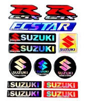 Suzuki GSX โลโก้3D Z โลโก้เลเซอร์สายรุ้งรถจักรยานยนต์รูปลอกถังน้ำมันเชื้อเพลิงสติ๊กเกอร์