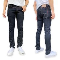 TPPJEANS Winsman Mens Slim-fit Denim กางเกงยีนส์ทรงสลิมฟิต สีมิดไนท์เข้ม ผ้ายืด สวมใส่สบาย เป้ากระดุม งานปักเนียนเดินด้ายทอง Size 28-36 รับชำระปลายทาง