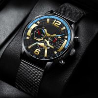 「Dark blue watch」2022Men 39; S FashionThinSimple ผู้ชาย Esh BeltWatch Relógio Masculino