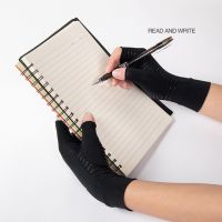 ❃▧♤ 1 Pair Half Finger Breathable Multipurpose Copper Fiber Arthritis Compression Gloves Arthritis Gloves Cycling Accessories