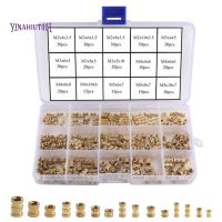 330Pcs M2 M3 M4 M5 Internal Thread Knurled Nut Brass Threaded Insert Round Die-Cast Knurled Nut Sorting Kit