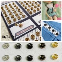 9QSS 10/24pcs 5mm Snap ที่มองไม่เห็น หัตถกรรม เครื่องประดับ หัวเข็มขัดเย็บเสื้อผ้า ปุ่มมินิ หัวเข็มขัดโลหะ เสื้อผ้าตุ๊กตา DIY