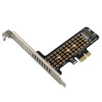 M.2 NVME ไป PCIe4.0 X1การ์ดตัวแปลงฮาร์ดดิสก์32Gbps การ์ดแปลงสัญญาณรองรับ PCIe X1 X4 X8 X16อินเตอร์เฟซสำหรับ M Key M.2 SSD 2230/2242/2260/2280