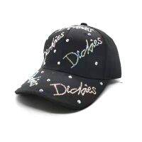 [COD] Hat womens Korean version of the trendy casual all-match rhinestone baseball cap spring and summer fashion letters with diamonds outdoor sunshade