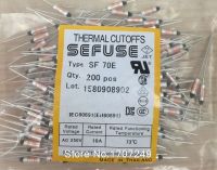 จัดส่งฟรี100ชิ้นล็อตใหม่ SF70E sefuse cutoffs ฟิวส์ความร้อน73C 73องศา10A 250V ฟิวส์โลหะ