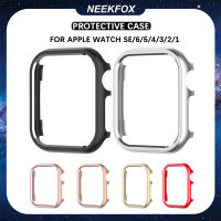 NEEKFOX เคสอะลูมินัมอัลลอยสำหรับนาฬิกา Apple,เคสป้องกันกันชนป้องกันโลหะสำหรับ I Watch Series 6/5/4/3/2/1 /Se เคสสำหรับ I Watch 44มม. 40มม. 42มม. 38มม.