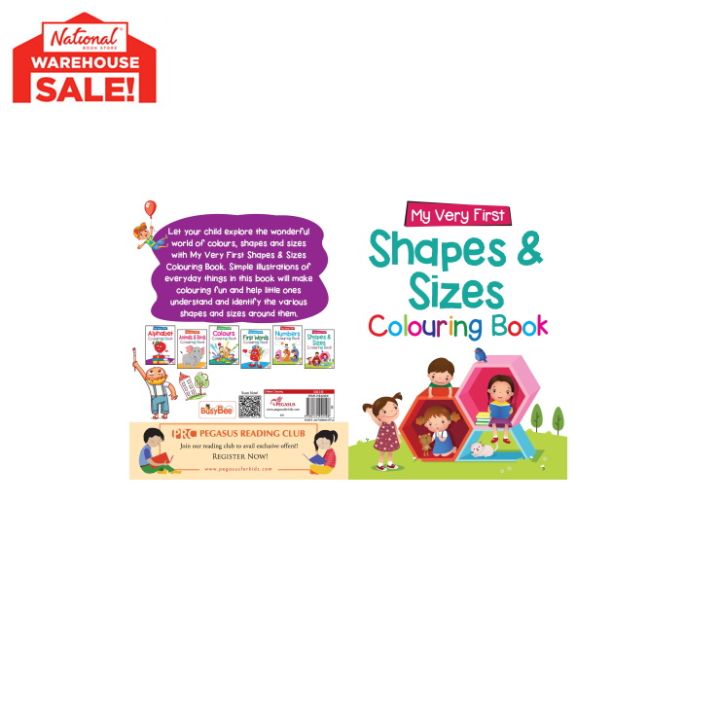 MY VERY FIRST COLOURING BOOK SHAPES & SIZES TRADEPAPER (68B) Lazada PH