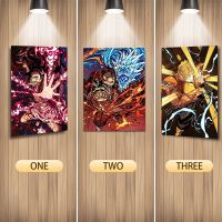 3D Lenticular Print Poster Demon Slayer Anime Tanjirou Customize 3D Wallpaper Flip Picture Wall Decor--Without Frame