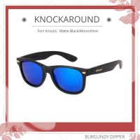 DRH แว่นกันแดด  Knockaround Fort Knocks : Matte Black/Moonshine แว่นตาแฟชั่น  แว่นตากันแดด