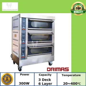 ORIMAS Industrial Stainless Steel Electric Oven 3 Deck GU-6M