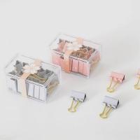 1 Set Durable Bookmark Ticket Stationery Clip Holder Fine Workmanship Binder Clamp Arc-shaped Design Office Supplies