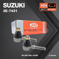 ลูกหมากคันชักนอก SUZUKI CARRY ปี 1972-1979 / ซูซูกิ แครี่ / 3E-7431 / ยี่ห้อ 333 (1คู่ 2 ตัว) TIE ROD END, OUTER (ซ้าย / ขวา)