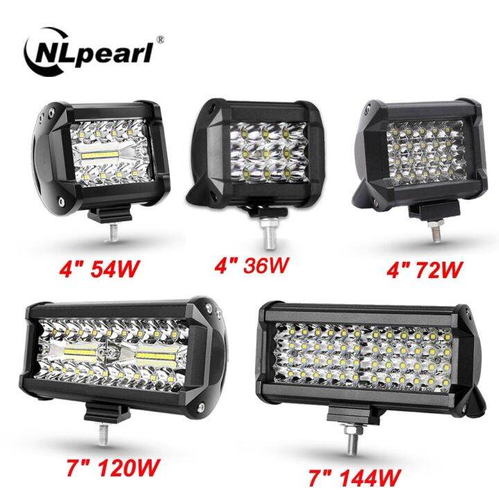 NLpear Car LED Light Bar/Work Light Offroad Spot Flood Combo LED Bar