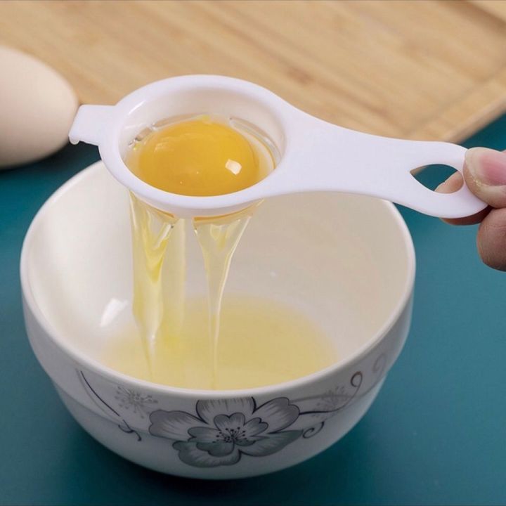 ช้อนตวงไข่-เครื่องใช้ในครัว-ช้อนแยกไข่-มีตะขอเกี่ยว-ช้อนแยกไข่พลาสติก