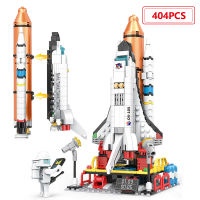 City Technical Space Shuttle Launcher Weapon Building Blocks Aerospace Space Rocket Figures Bricks Educate DIY Toys For Children