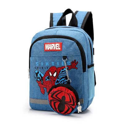 Marvel Kids Backpacks For Boys preschool Child Captain America Spider Men Pattern School Bags Teenager Lightweight Cute Knapsack