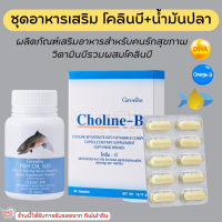 ( ส่งฟรี )ชุดอาหารเสริม เพิ่มความจำ ด้วย น้ำมันปลา โคลีนบี วิตามินบี GIFFARINE ( Fish Oil 500 mg / Choline-B )