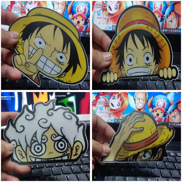 one piece anime, luffy,peeker, water proof vinyl sticker | Lazada PH