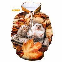 Sudadera con capucha para hombre y mujer, jersey con estampado 3D de Animal bonito, Top de gran tamaño