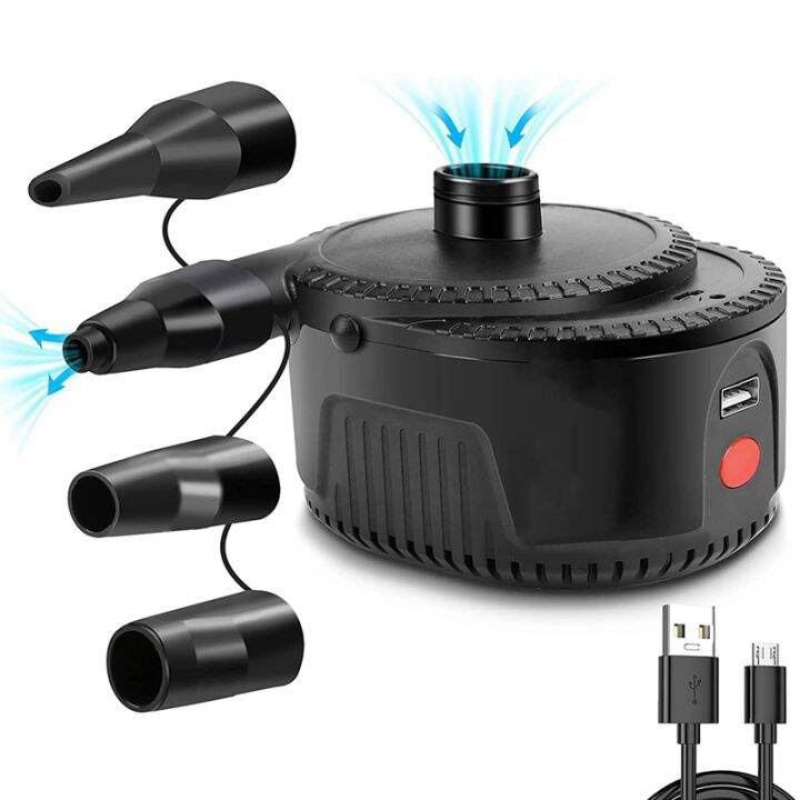 Electric Air Pump Cordless Rechargeable Portable Air Mattress Pump For