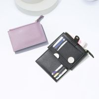 Card Holder Wallet for Women，Slim Womens Zipper Wallets with Credit Card Slots，PU Card Case Slim Front Pocket Coin Purse