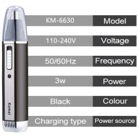 ZZOOI Kemei 6630 All In One Nose Ear Trimmer Grooming Kit Men&amp;Women Rechargeable Nose Trimmer For Ear Beard Eyebrow Facial Stubble