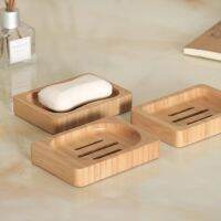 Wooden Natural Bamboo Soap Dishes Tray Holder Storage Soap Rack Plate Box Container Handmade Bathroom Soap Dish Storage Box Soap Dishes