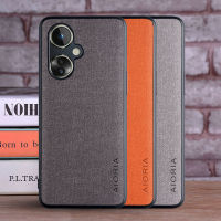 เคสสำหรับ OnePlus Nord CE 3 Nord CE 2 Nord CE 2 Lite สิ่งทอพื้นผิวปกหนังเคสมือถือเคสฝาแข็งสำหรับ OnePlus Nord CE3 Nord เคส CE2