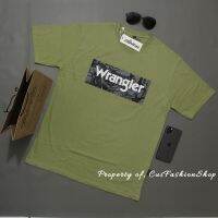 เสื้อยืด Wrangler ชาย/หญิง ผ้าตคอตอน 30s นำเข้าฟรีถุงกระดาษ