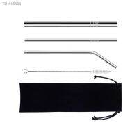 ∋ 5PCS/Set Stainless Steel Straws Drinking Straw Picnic Barbecue Straight