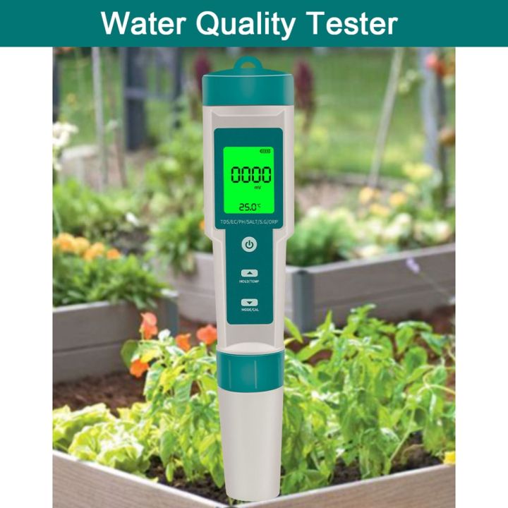 7in-เครื่องวัดค่า-ph-tds-ec-salinity-orp-s-g-อุณหภูมิ1ตัวตรวจสอบคุณภาพน้ำจอแสดงผลดิจิตอลสำหรับตู้ปลา