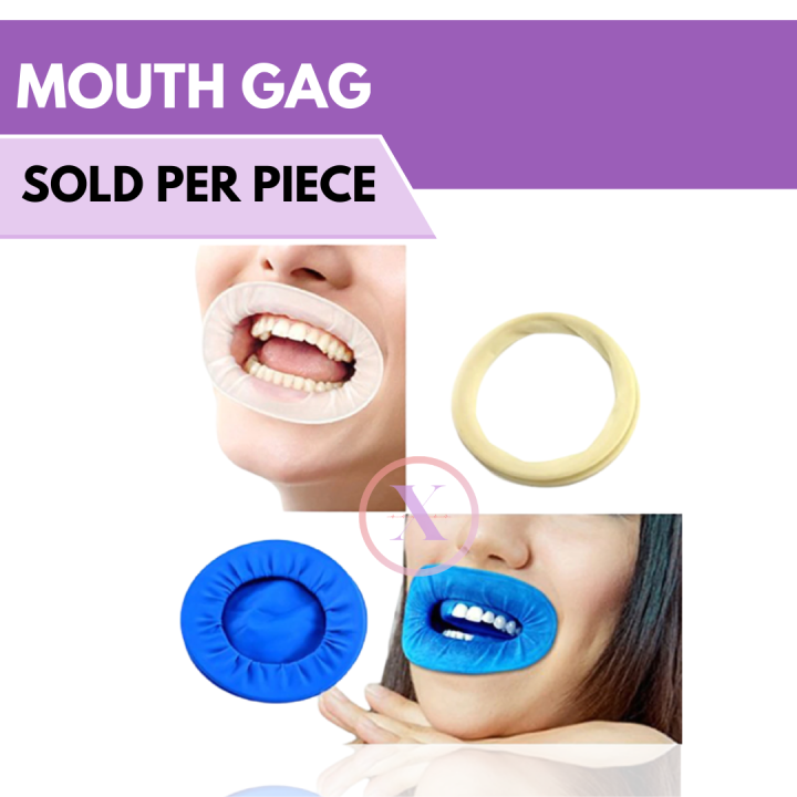 Dental Disposable Mouth Gag Blue Soft Sterile Rubber Dam Cheek