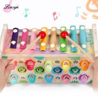 Baby Kid Musical Toys Wooden Xylophone Instrument Jigsaw Animals For Children Early Wisdom Education Toy Parent-Child Kids Gifts
